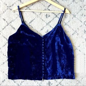 Madewell Velvet Camisole size 8